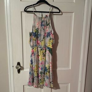 GIBUI Spaghetti Strap Floral Mini Dress Size Medium